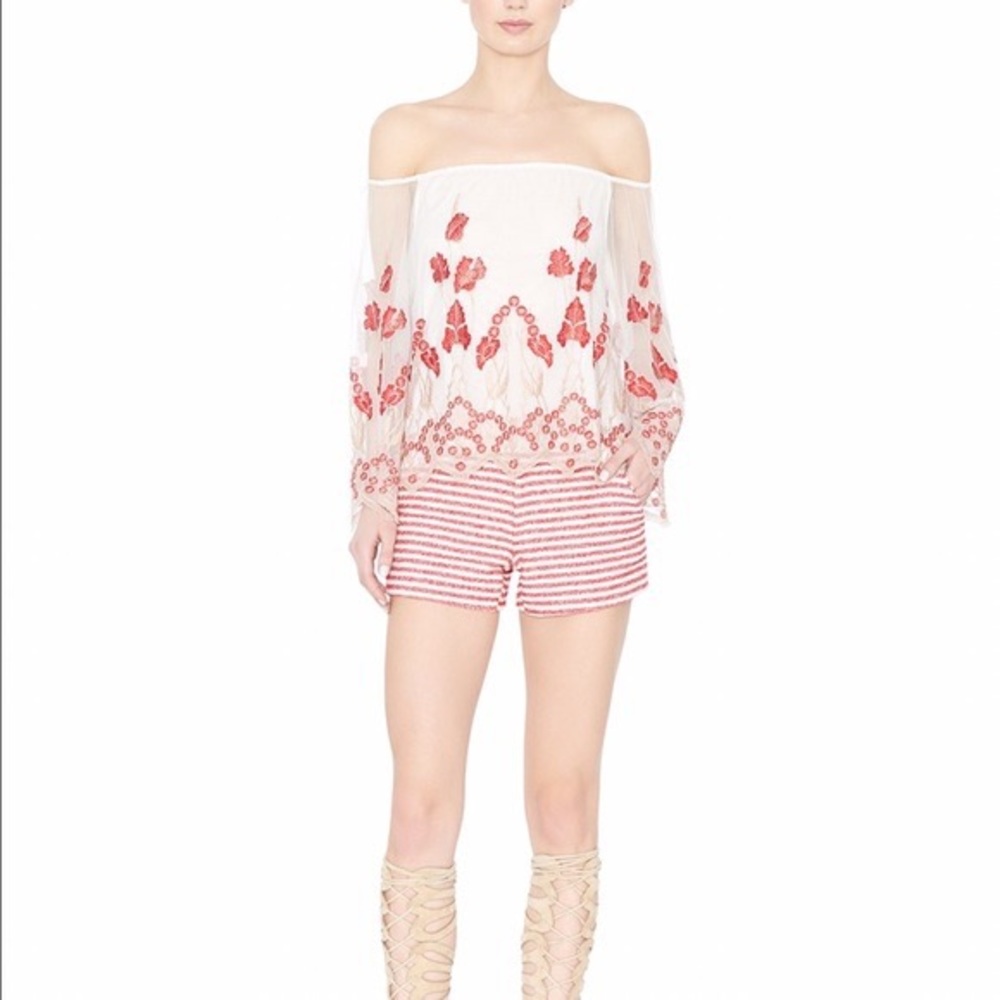 Alice and Olivia Pryia Off Shoulder Top